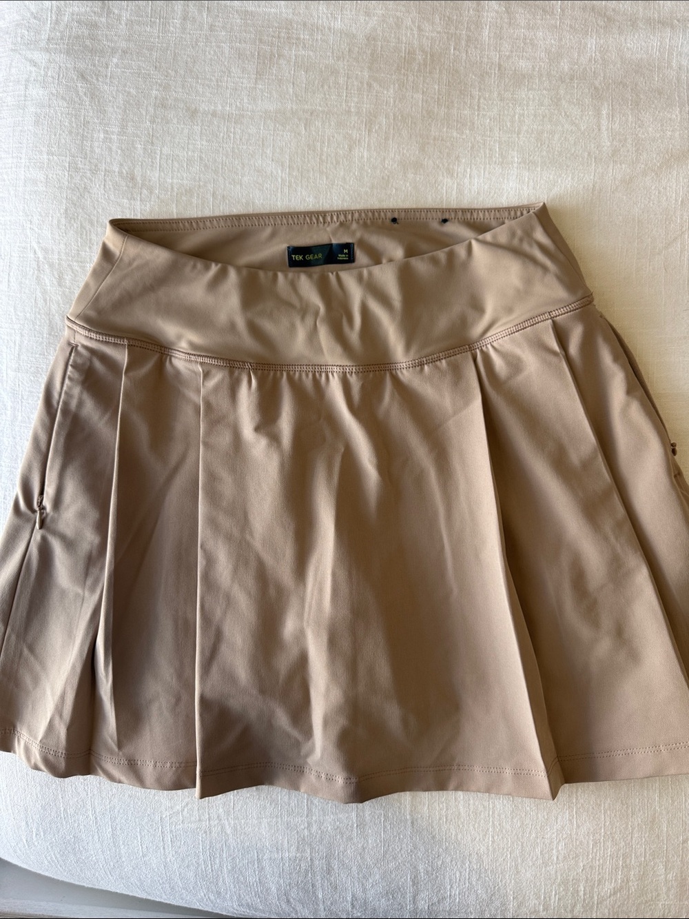 tek gear Beige Pleated Athletic Skort